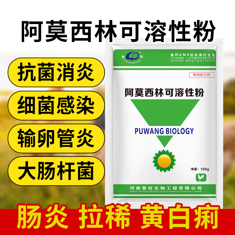 阿莫西林呼吸系統(tǒng)感染必尿系統(tǒng)感染全身感染畜禽通用