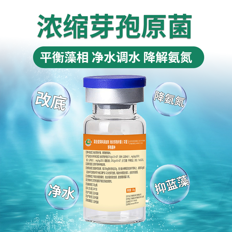 普旺獸藥廠家水產芽孢桿菌復合菌種凈水調水營養抗應激